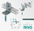 Крепление к стене/полу одинарное для профиля RIVO Fix