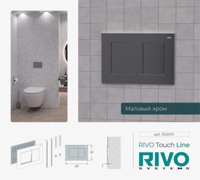 Панели смыва / кнопки RIVO Touch серия LINE