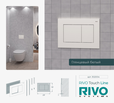 Панели смыва / кнопки RIVO Touch серия LINE