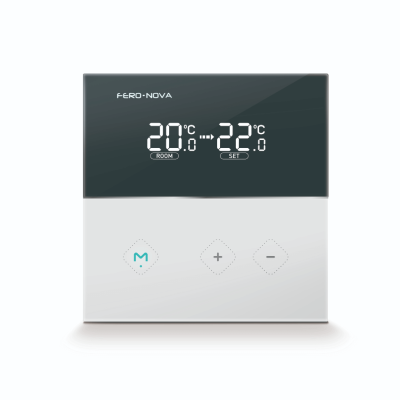 Термостат комнатный SMART M1, 230В, проводной, сенсорный, с датч. темп., Fero-Nova