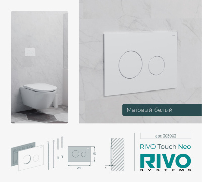Панели смыва / кнопки RIVO Touch серия NEO