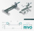 Крепление к стене/полу двойное для профиля RIVO Fix